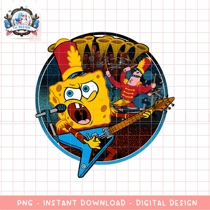 SpongeBob SquarePants Band Graphic png, digital download, instant png, digital download, instant .png
