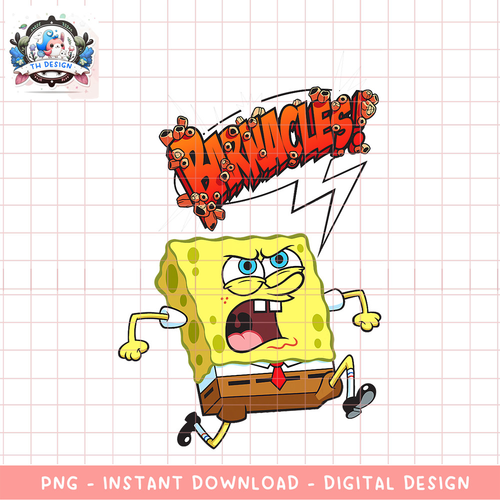 Spongebob SquarePants Barnacles Explanation png, digital download, instant .png