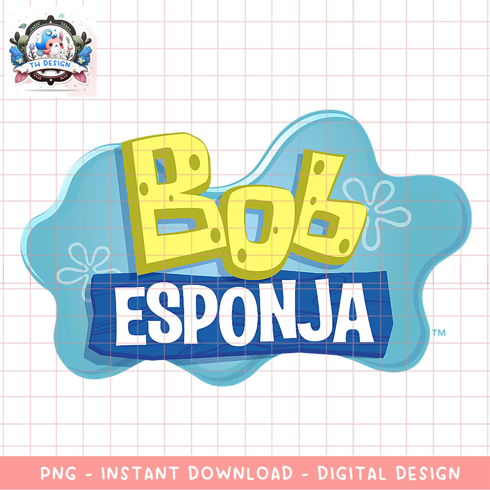 SpongeBob SquarePants Bob Esponja Classic Logo png, digital download, instant .png