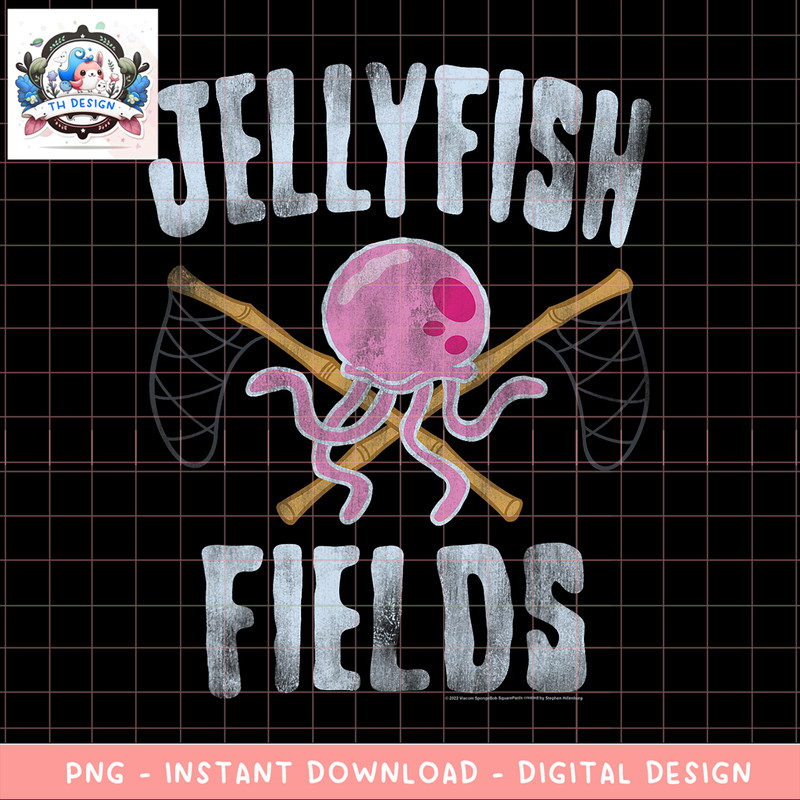 SpongeBob SquarePants Jellyfish Fields png, digital download, instant .png