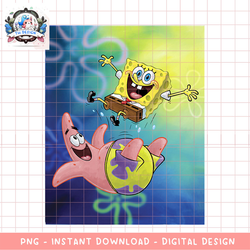 Spongebob Squarepants Patricks Star Best Buddies png, digital download, instant .png