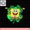 SpongeBob SquarePants St. Patrick_s Day Four Leaf Clover png, digital download, instant .png