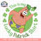 SpongeBob SquarePants St. Patrick_s Day Lucky Patrick Shirt png, digital download, instant .png