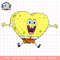 SpongeBob SquarePants Valentine_s Day Heart Shaped Sponge png, digital download, instant .png