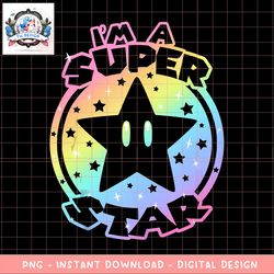 super mario pride i_m a super star pastel rainbow gradient tank top