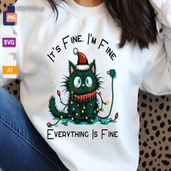 it's fine i'm fine everything is fine png , svg , ai instant download
