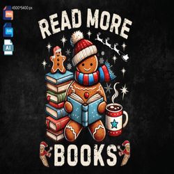 christmas teacher read more books svg christmas png instant download