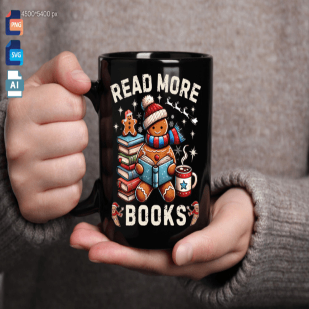 Christmas Teacher Read More Books Svg Christmas Png Instant Download 1