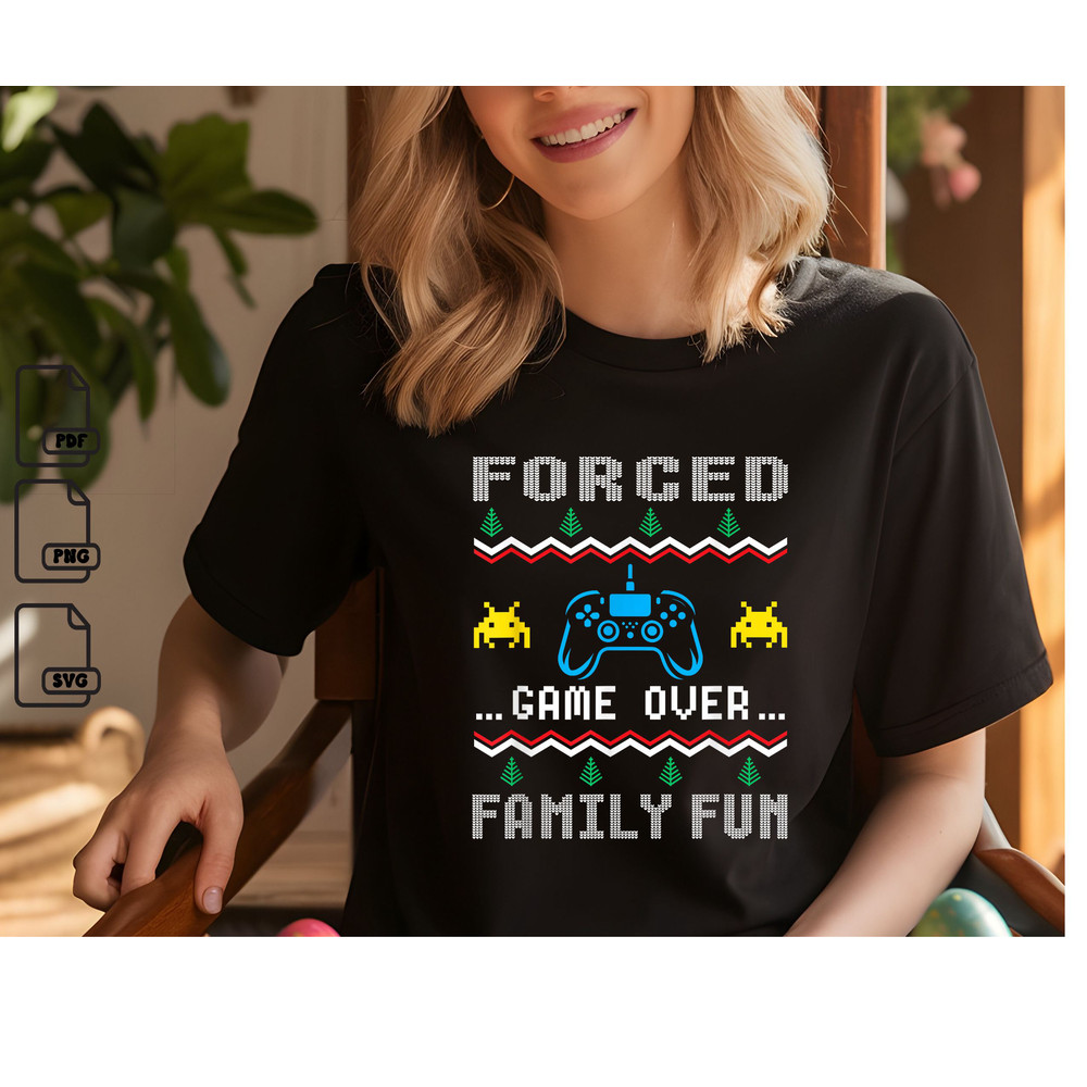 Funny Gamers Christmas Video Game Over For Gaming Funny Gift Svg Christmas Svg Christmas Gift Svg I 0