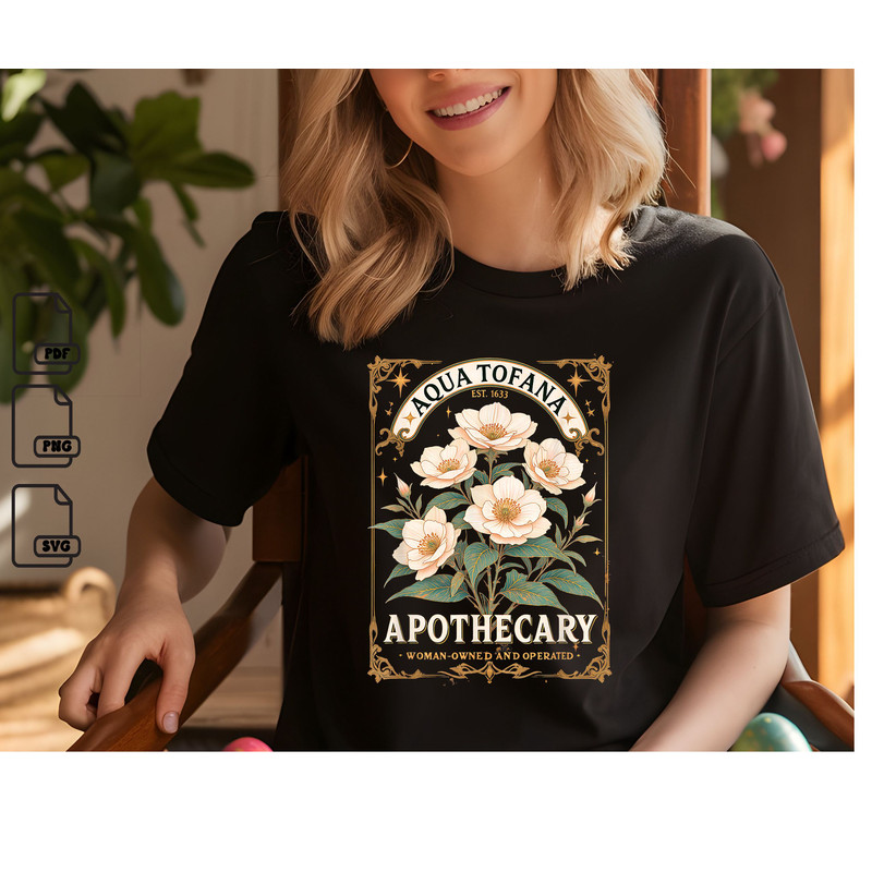 Funny Feminist Aqua Tofana Apothecary Vintage Svg Png Gift Svg Instant Download 0