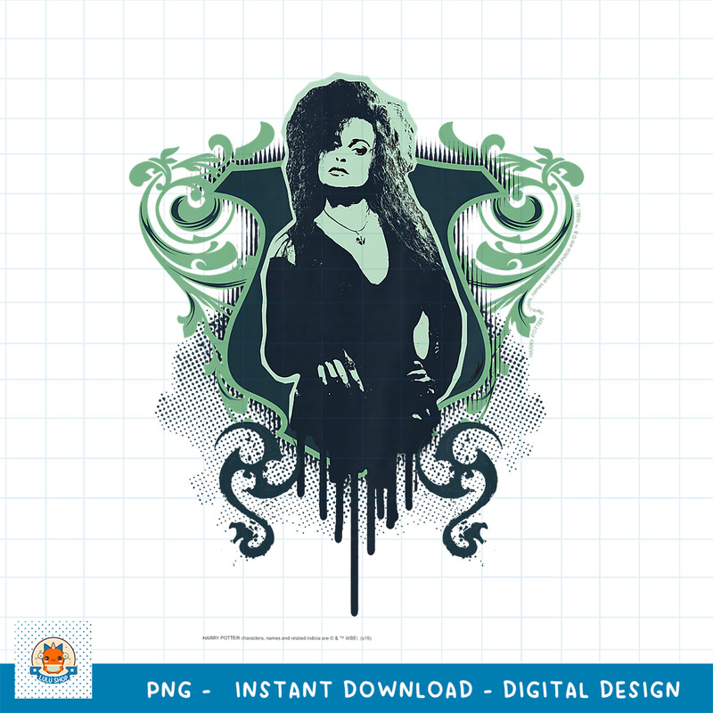 Kids Harry Potter Bellatrix Lestrange Paint Drip Portrait PNG Download copy.jpg