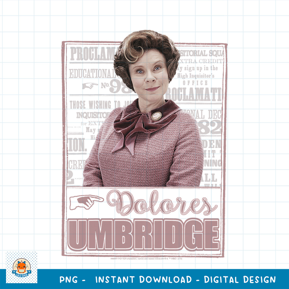 Kids Harry Potter Dolores Umbridge Proclamation Portrait PNG Download copy.jpg