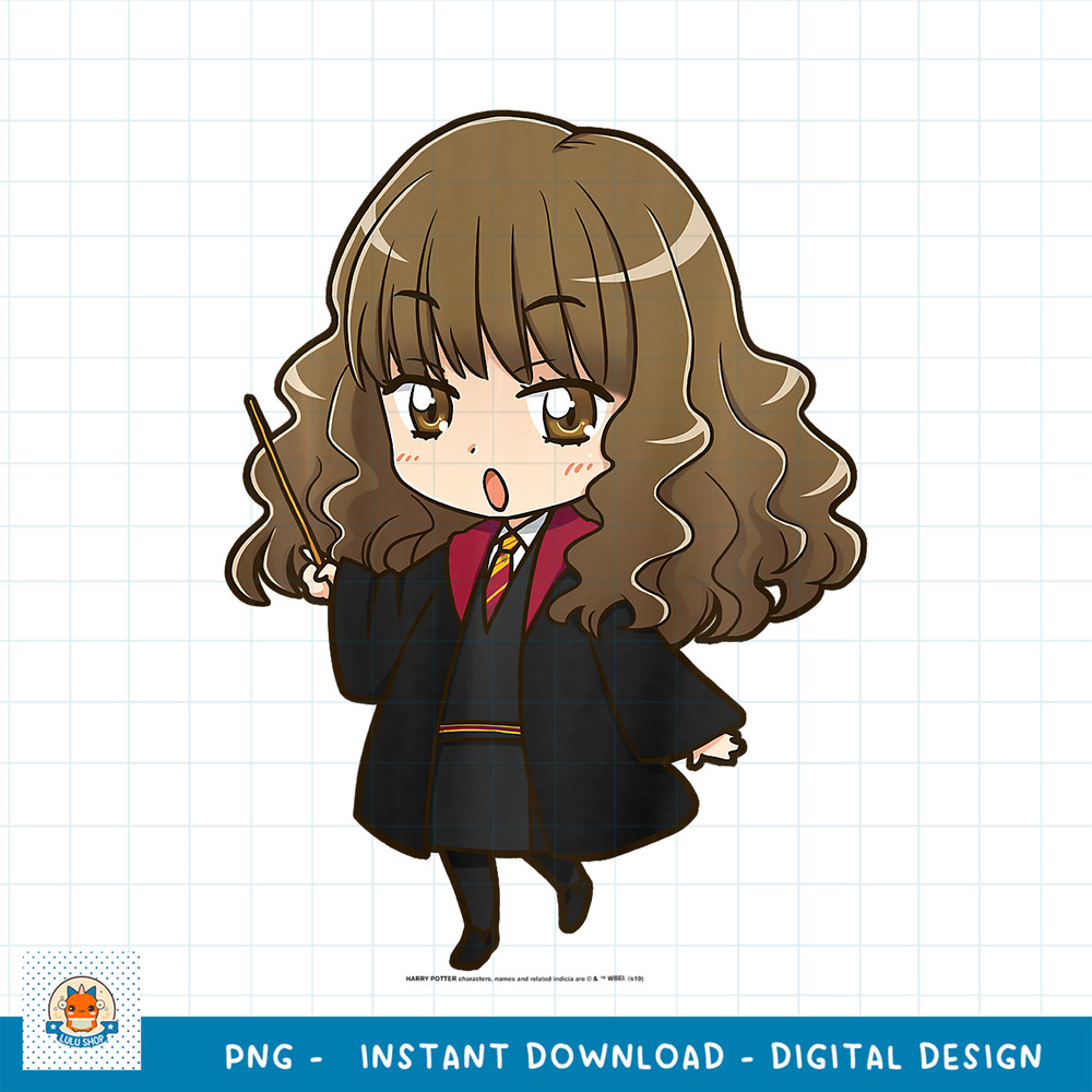 Kids Harry Potter Hermione Granger Anime Style Portrait PNG Download copy.jpg