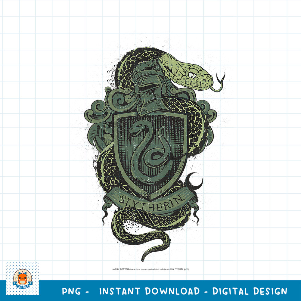 Kids Harry Potter Slytherin Detailed House Crest png, digital download .jpg