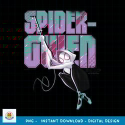 marvel spider-man spiderverse gwen swing graphic png, digital download png, digital download