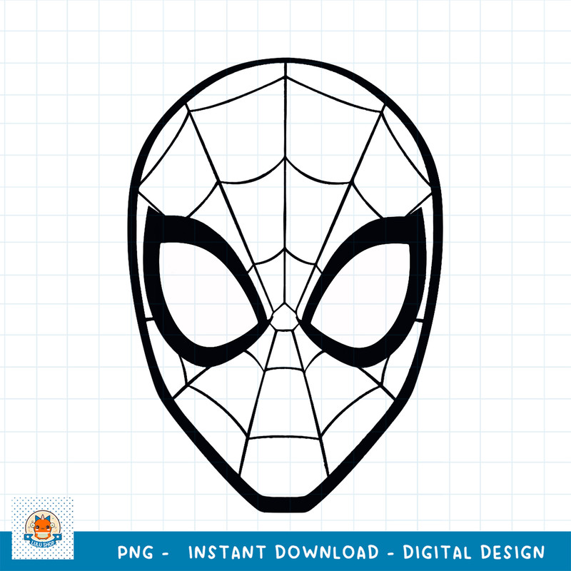 Marvel Spider-Man Spidey Mask Costume png, digital download .jpg