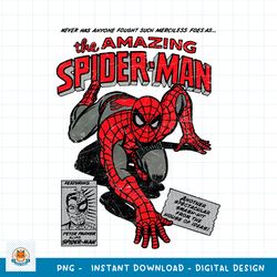 marvel spider-man retro comic png, digital download png, digital download