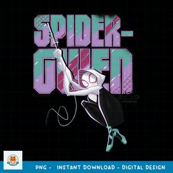 marvel spider-man spiderverse gwen swing graphic png, digital download png, digital download