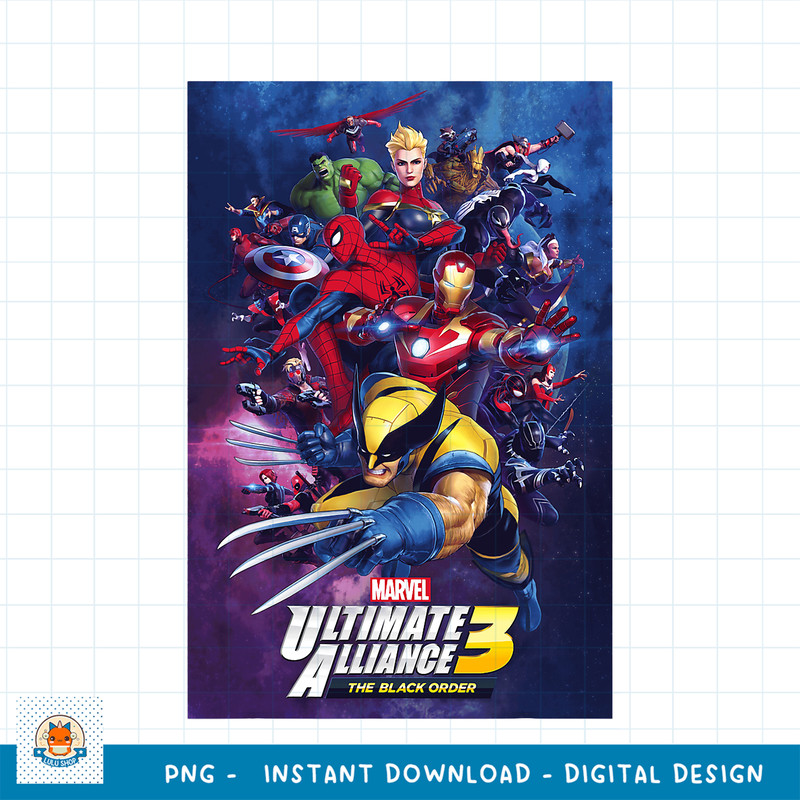 MARVEL ULTIMATE ALLIANCE 3 THE BLACK ORDER Poster png, digital download.pngMARVEL ULTIMATE ALLIANCE 3 THE BLACK ORDER Poster png, digital download .jpg