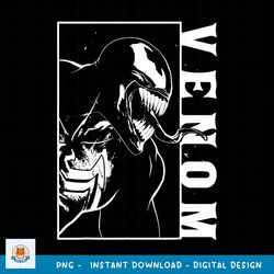 marvel venom side view tongue out graphic png, digital download png, digital download