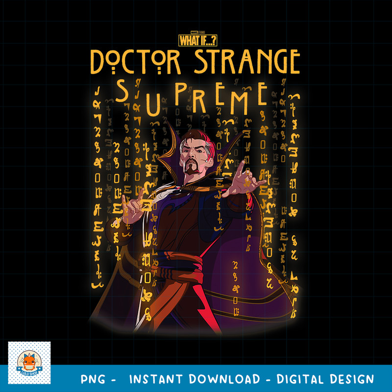 Marvel What If Doctor Strange Glyphs Poster png, digital download.pngMarvel What If Doctor Strange Glyphs Poster png, digital download .jpg