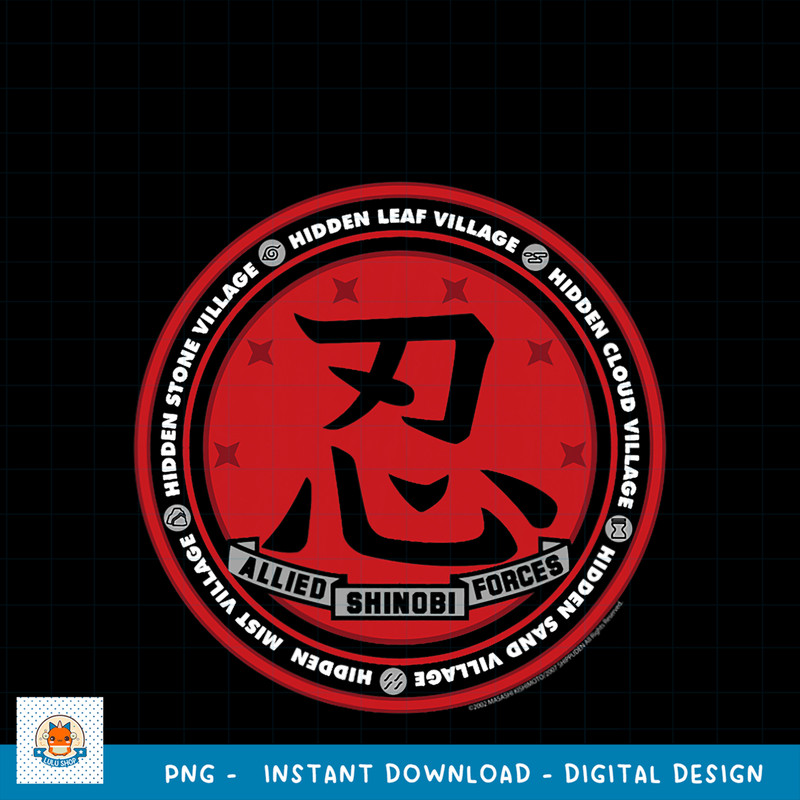 Naruto Shippuden Allied Shinobi Forces Battalion png, digital download .jpg