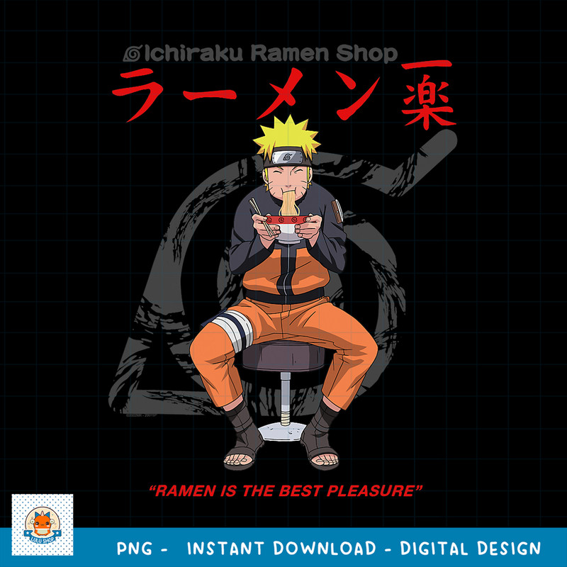 Naruto Shippuden Ichiraku Ramen Shop Naruto On White png, digital download .jpg