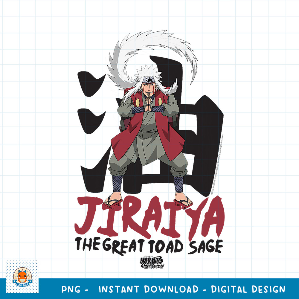 Naruto Shippuden Jiraiya Great Toad Sage png, digital download .jpg