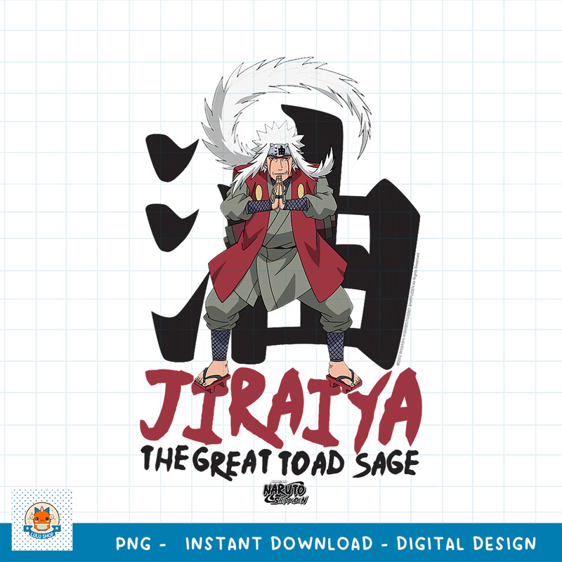 Naruto Shippuden Jiraiya Great Toad Sage png, digital download .jpg