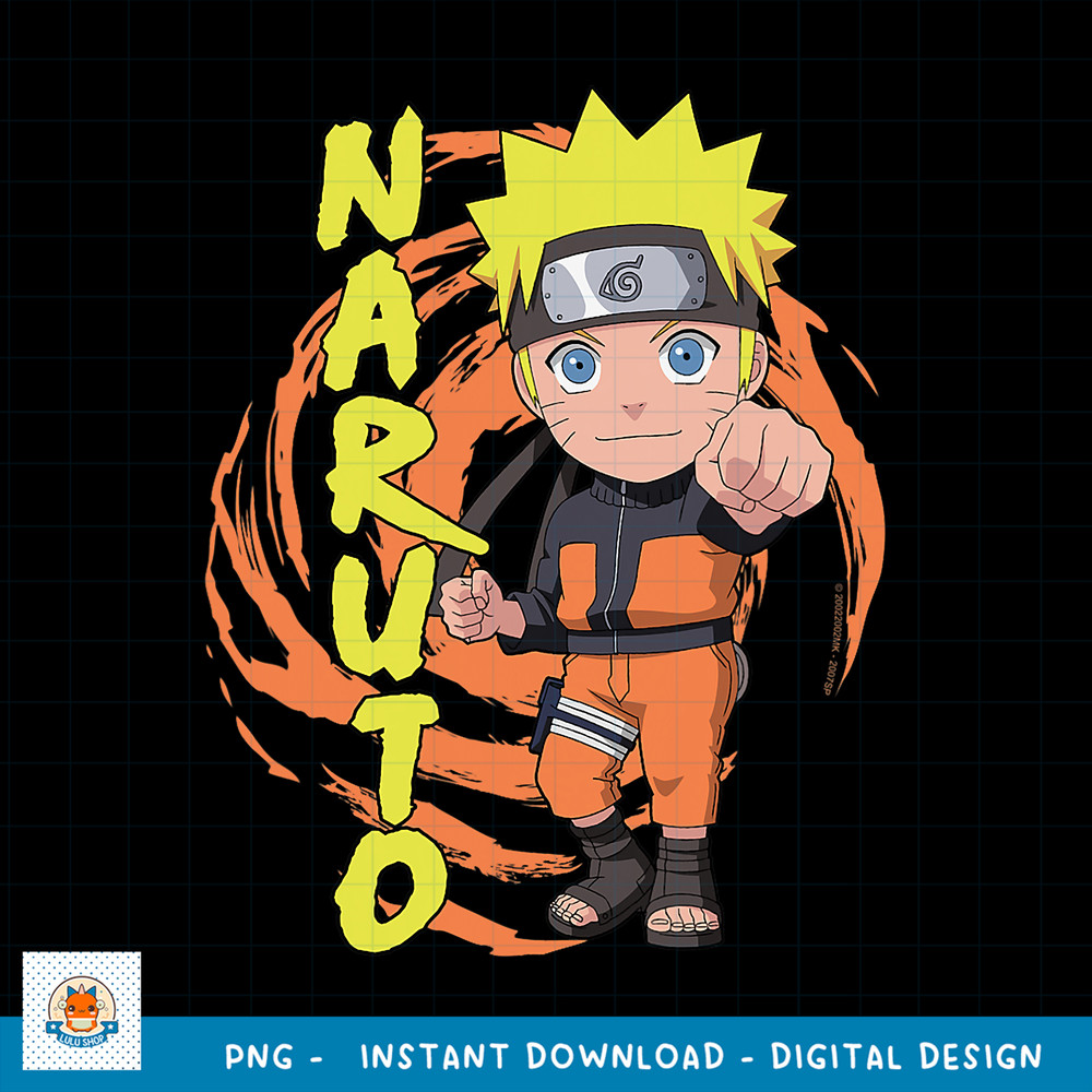 Naruto Shippuden Naruto Chibi Fist png, digital download .jpg