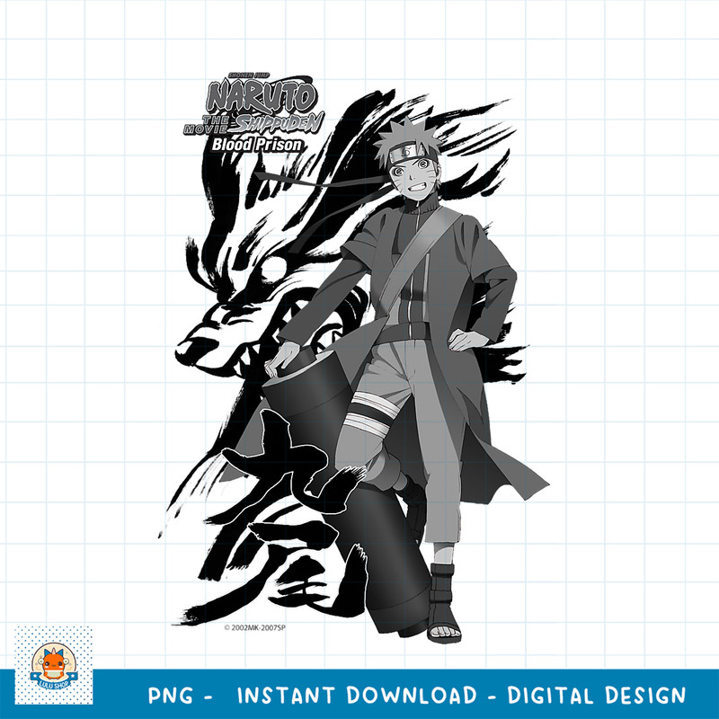 Naruto Shippuden Blood Prison Black png, digital download .jpg