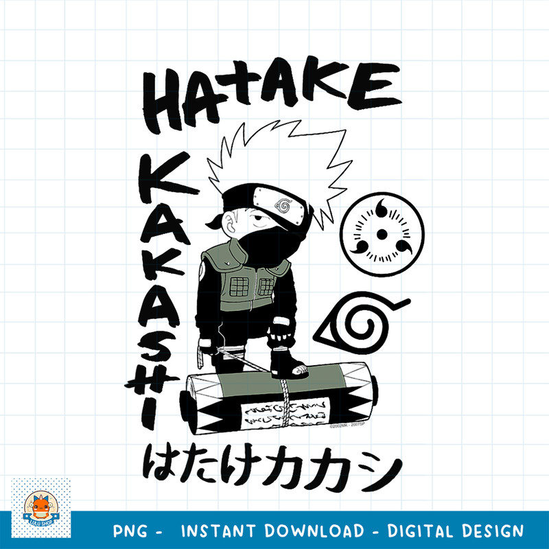 Naruto Shippuden Hatake Kakashi SD png, digital download .jpg