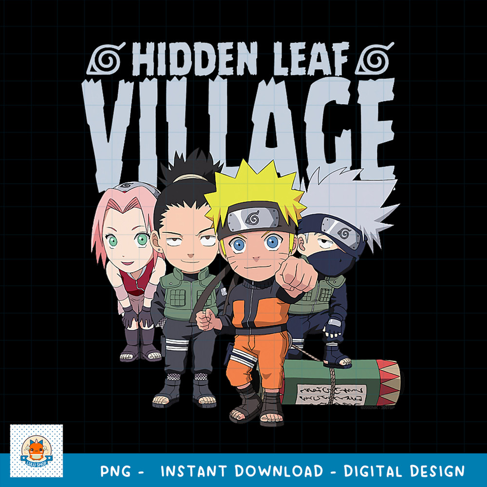Naruto Shippuden Hidden Leaf Village png, digital download .jpg