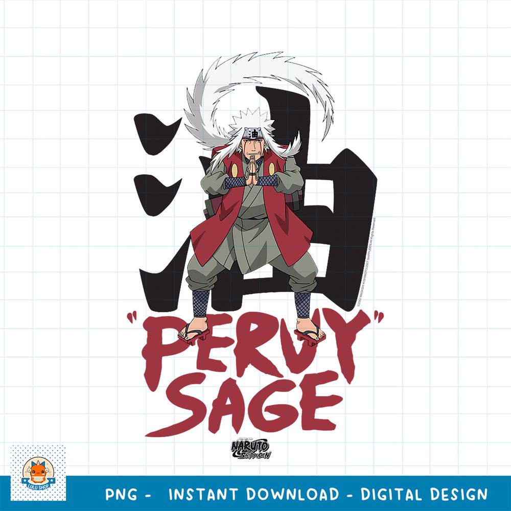 Naruto Shippuden Jiraiya Pervy Sage png, digital download .jpg