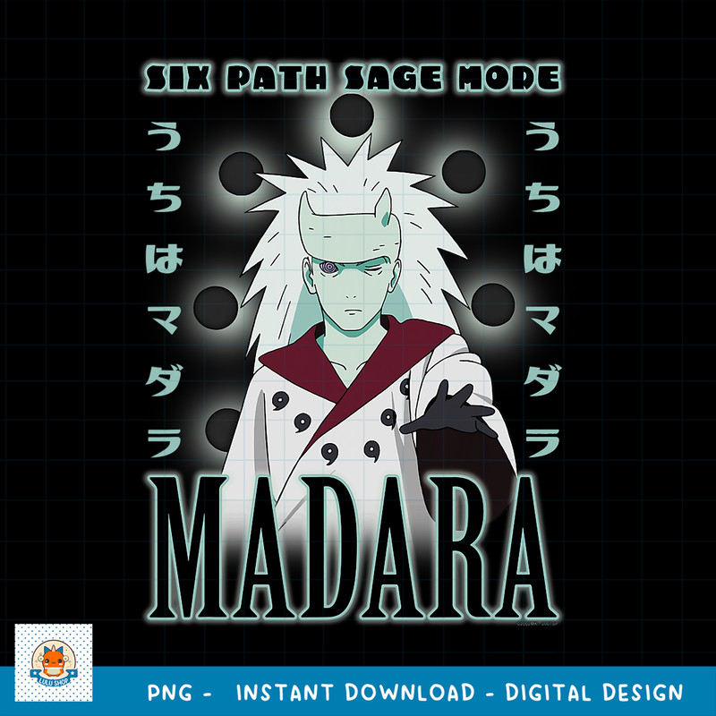Naruto Shippuden Madara Six Path Sage png, digital download .jpg