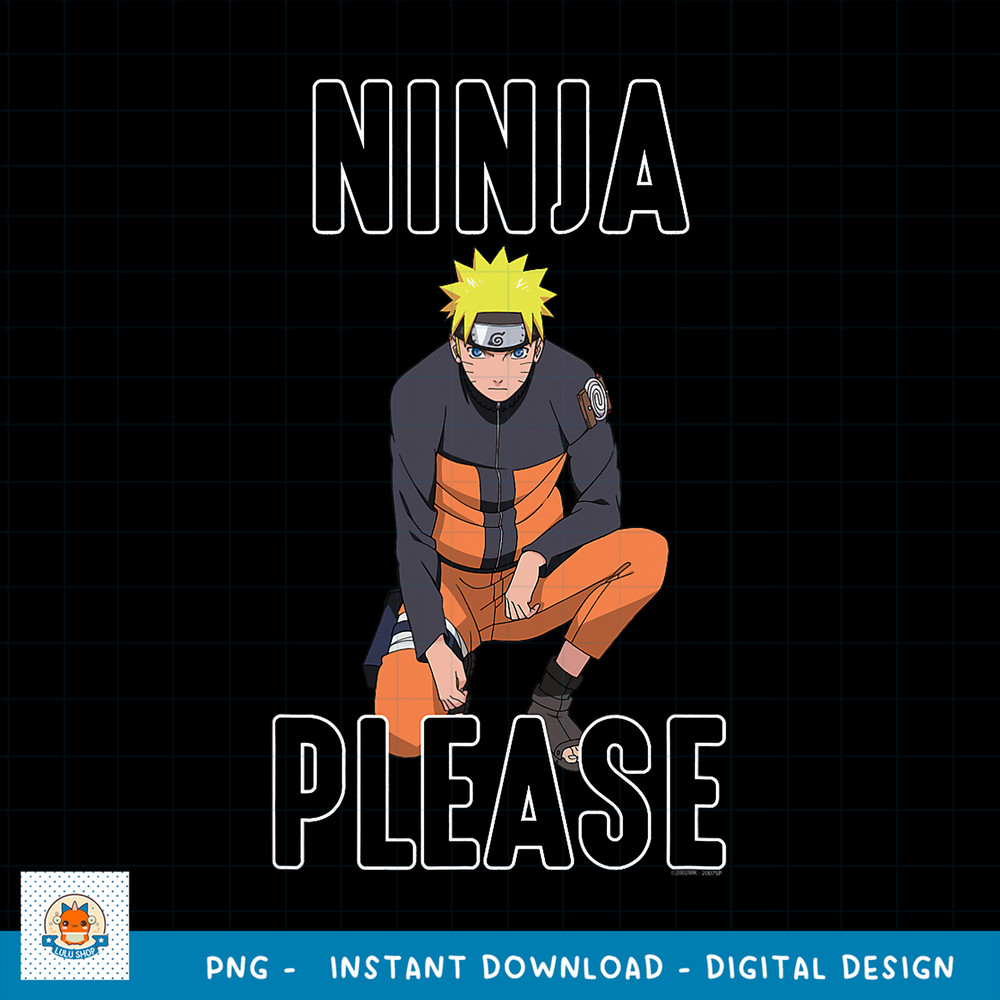 Naruto Shippuden Ninja Please png, digital download .jpg