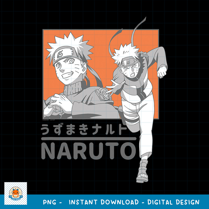 Naruto Shippuden Orange Box Design png, digital download .jpg