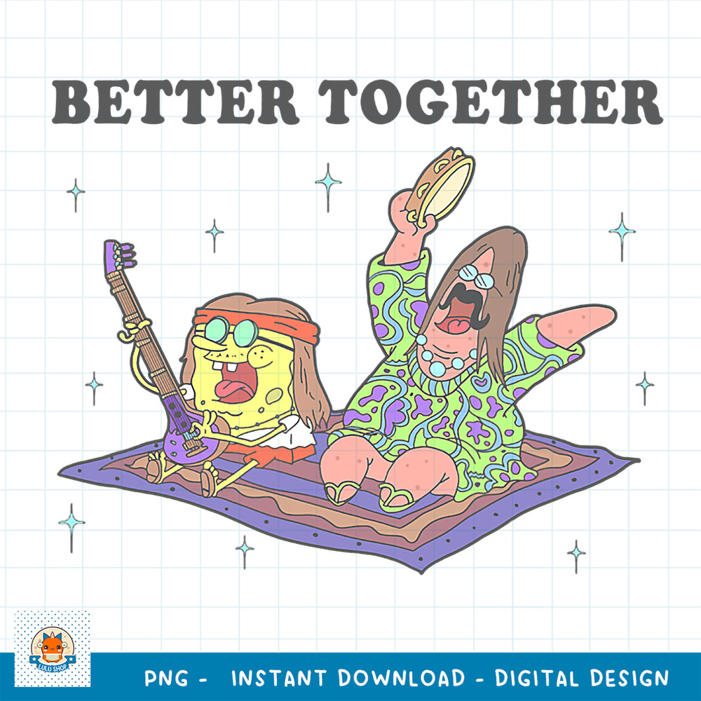 SpongeBob SquarePants _ Patrick Better Together Magic Carpet png, digital download .jpg