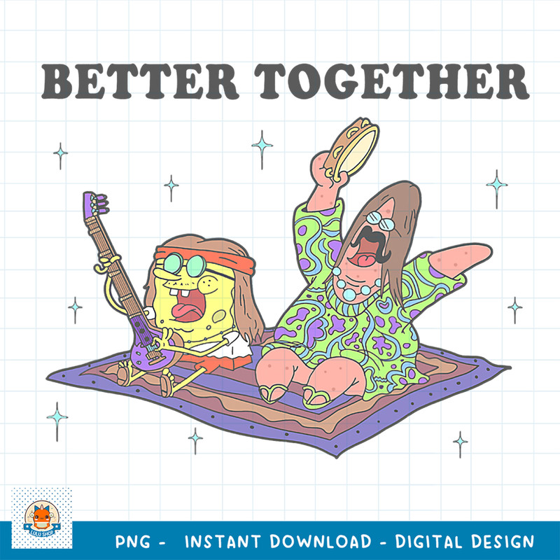 SpongeBob SquarePants _ Patrick Better Together Magic Carpet png, digital download .jpg