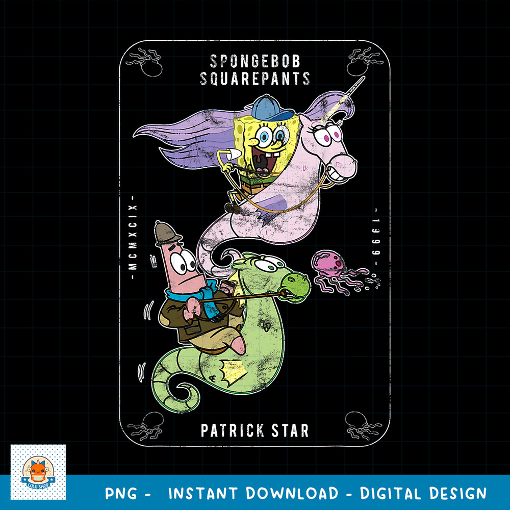 SpongeBob SquarePants _ Patrick Tarot Bob Card png, digital download .jpg