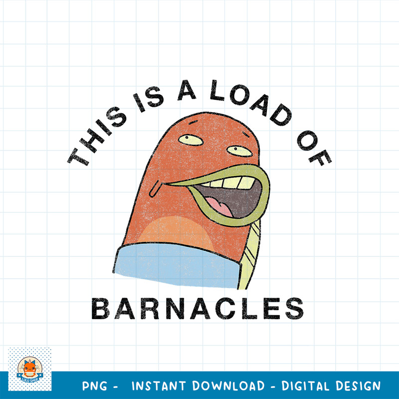 SpongeBob SquarePants A Load Of Barnacles png, digital download .jpg