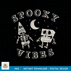 spongebob squarepants and patrick halloween spooky vibes png, digital download