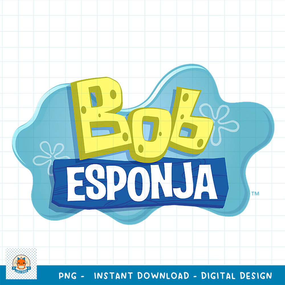 SpongeBob SquarePants Bob Esponja Classic Logo png, digital download .jpg