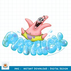 spongebob squarepants happy go lucky patrick png, digital download