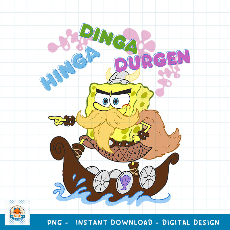 SpongeBob SquarePants Hinga Dinga Viking png, digital download .jpg