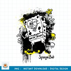 SpongeBob SquarePants Ink Splatter png, digital download