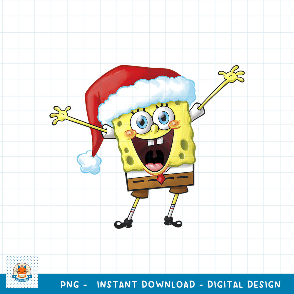 Spongebob Squarepants One Happy Sponge Holiday png, digital download .jpg