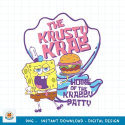 Spongebob Squarepants Pastel Krusty Krab png, digital download