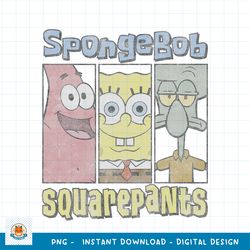 SpongeBob SquarePants Patrick _ Squidward Panels png, digital download