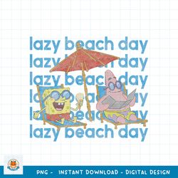 SpongeBob SquarePants Patrick Star Lazy Beach Day png, digital download